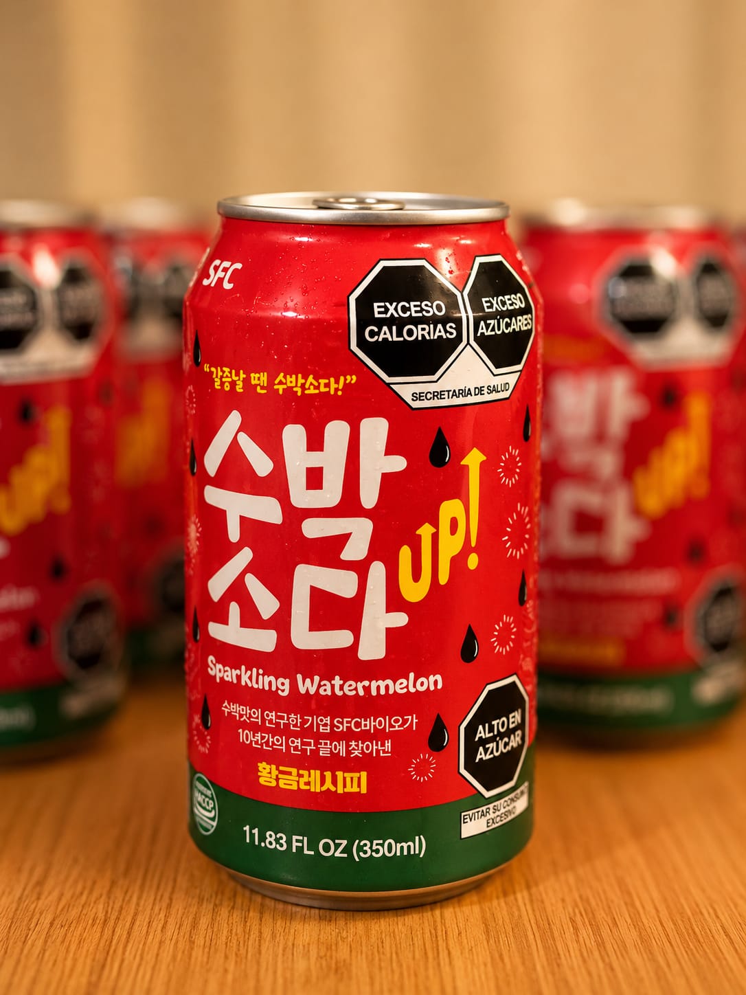 Suco gaseificado coreano Melancia